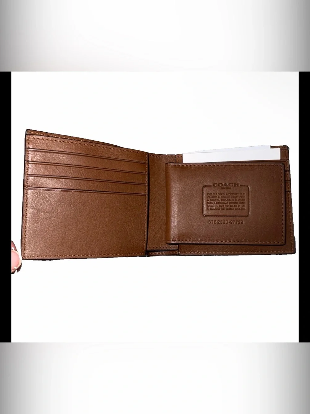 Coach Mens Saddle 3-in-1 Sport Calf Leather Wallet NWT